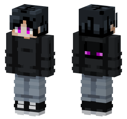 Enderman Boy Minecraft Bedrock skin