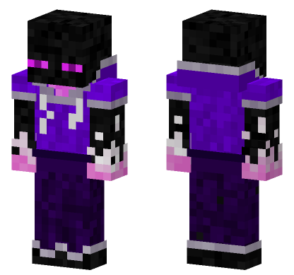 Enderman Hoodie Minecraft Bedrock skin