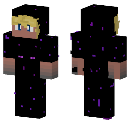 Enderman Hoodie Boy Minecraft Bedrock skin