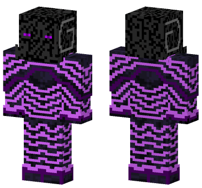 Enderman Racer Gear Minecraft Bedrock skin