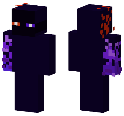 Enderman With Purple Accents Minecraft Bedrock skin