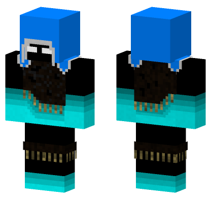 Endln Blue Armor Minecraft Bedrock skin