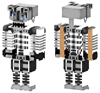 Endo 02 Fnaf Minecraft Bedrock skin