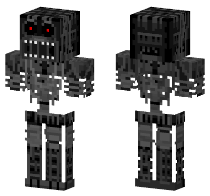 Endo C Red Eye Mouth Minecraft Bedrock skin