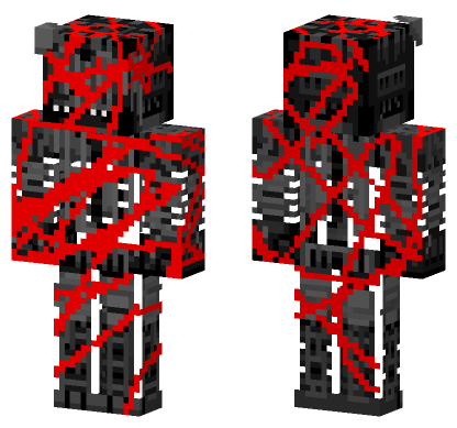 Endo Custom Red Rap Minecraft Bedrock skin