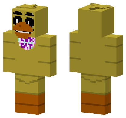 Endo Eyes Chica The Chicken Minecraft Bedrock skin