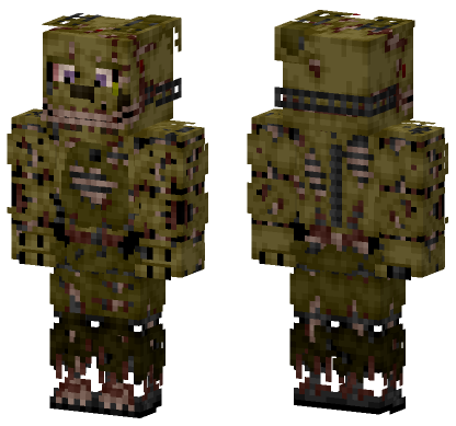 Enhanced Springtrap Crackertrap Minecraft Bedrock skin