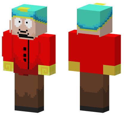 Eric Cartman South Park Minecraft Bedrock skin