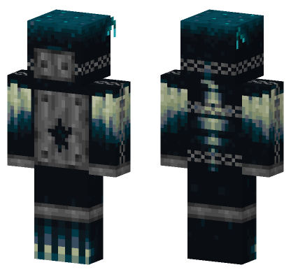 Escaped Warden Skin Minecraft Bedrock skin