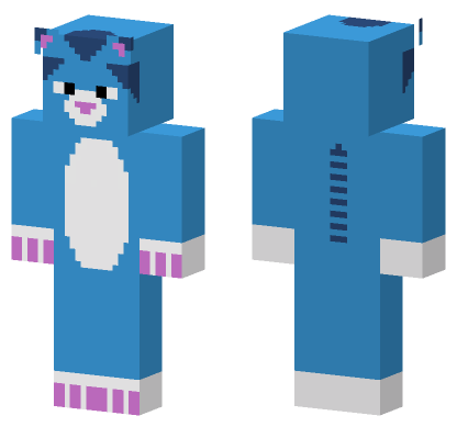 Escurigato Blue Cat Minecraft Bedrock skin