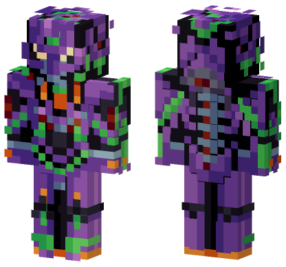 Eva 01 Skin Minecraft Bedrock skin
