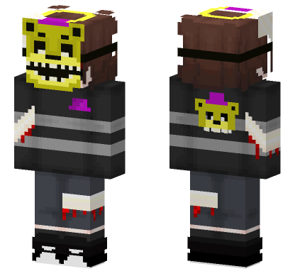 Evan Fnaf 4 Masked Minecraft Bedrock skin