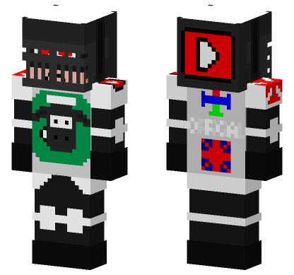 Evil Knight Templar Killer Minecraft Bedrock skin