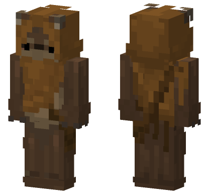 Ewok Minecraft Bedrock skin