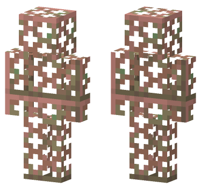 Exposed Copper Grate Minecraft Bedrock skin