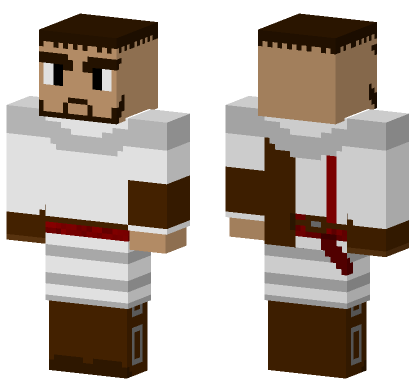 Ezio No Hood Skin Minecraft Bedrock skin