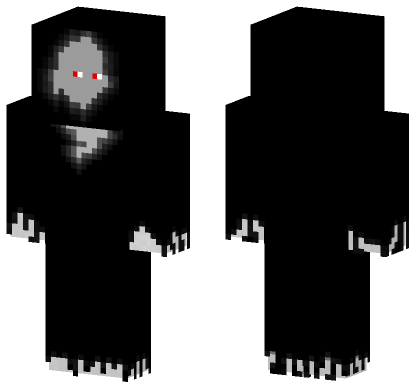 Faceless Reaper Red Eyes Minecraft Bedrock skin