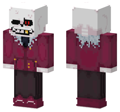 Fallen Stars Sans Minecraft Bedrock skin