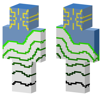 Fancy Landscape Minecraft Bedrock skin