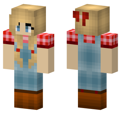 Farmer Girl Skin Minecraft Bedrock skin