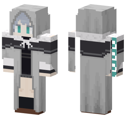 Fate Grand Order Gray FGO Minecraft Bedrock skin