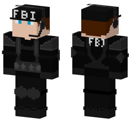 FBI Agent Skin Minecraft Bedrock skin