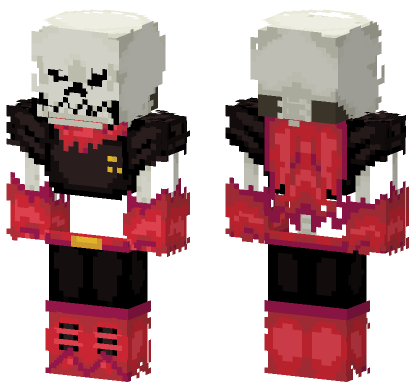 Fell Papyrus Skin Minecraft Bedrock skin