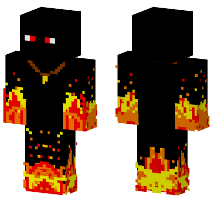Fiery Demon Skin Minecraft Bedrock skin