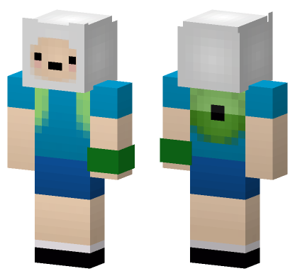 Finn The Human Minecraft Bedrock skin