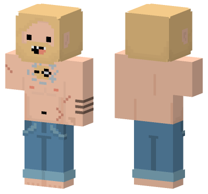 Finn The Human Obsidian Minecraft Bedrock skin