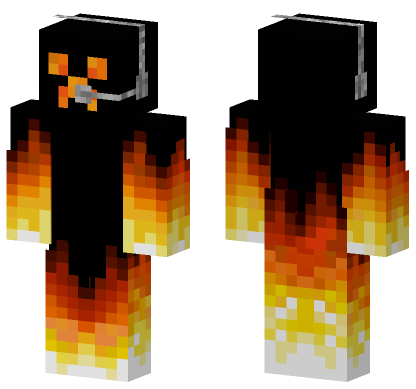 Fire Creeper Minecraft Bedrock skin