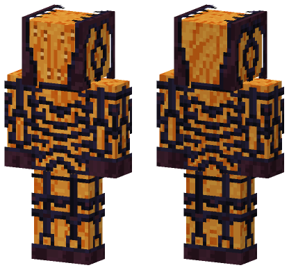 Fire Elemental Wizard Minecraft Bedrock skin