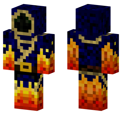 Fire Mage Minecraft Bedrock skin