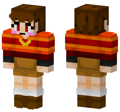 Firetale Chara Minecraft Bedrock skin