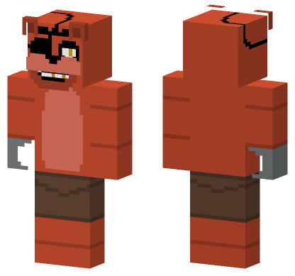 Fixed Foxy The Pirate Minecraft Bedrock skin