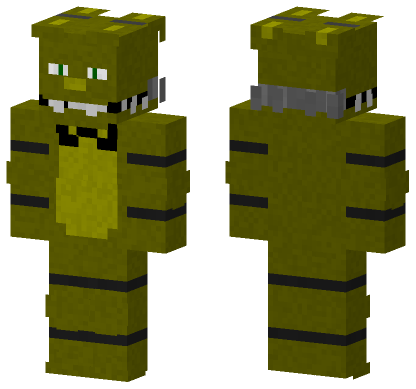 Fixed Springtrap Minecraft Bedrock skin
