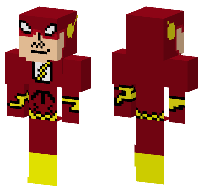 Flash Justice League Unlimited Minecraft Bedrock skin