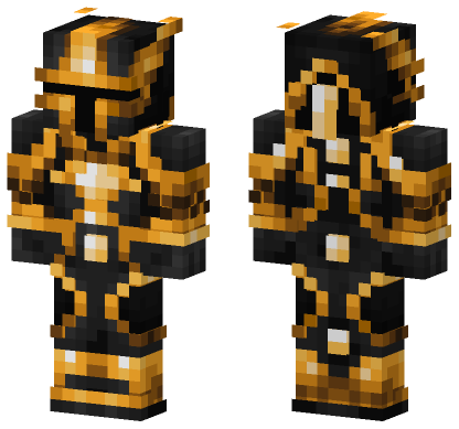 Flbthp Orange And Black Minecraft Bedrock skin