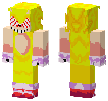 Fleetway Sonic Minecraft Bedrock skin