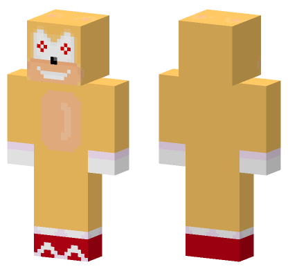 Fleetway Super Sonic Minecraft Bedrock skin