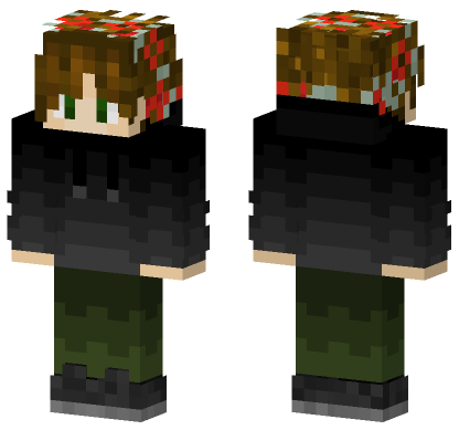 Floral Wreath Girl Minecraft Bedrock skin