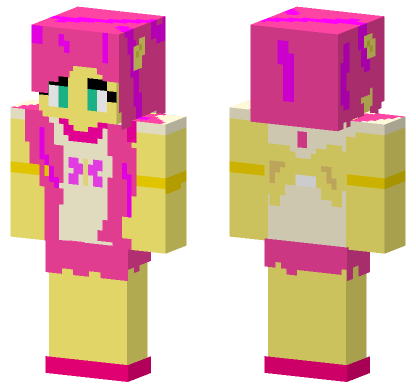 Flutershi Yellow Girl Minecraft Bedrock skin
