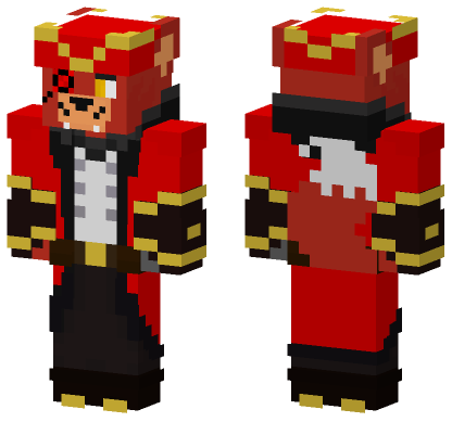 FNAF 1 Foxy In My Style Minecraft Bedrock skin