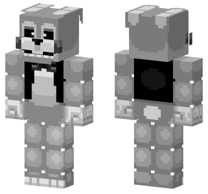 Fnaf 1 Skin Minecraft Bedrock skin