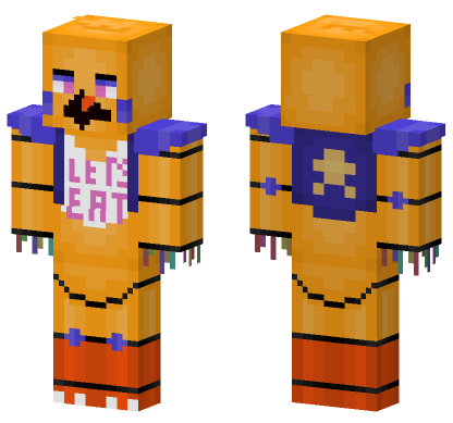 FNAF Chica Minecraft Bedrock skin