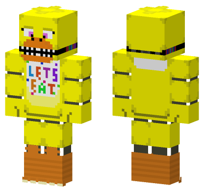 FNAF Chica Skin Minecraft Bedrock skin