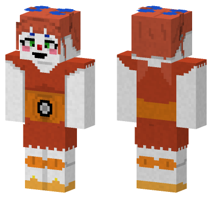 FNAF Circus Baby Minecraft Bedrock skin