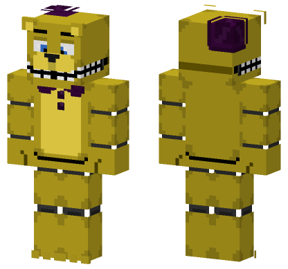 FNAF Fredbear Skin Minecraft Bedrock skin