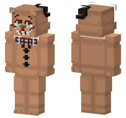FNAF Freddy Fazbear Minecraft Bedrock skin