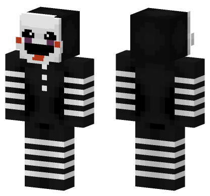 FNAF Ghost Trail Puppet Minecraft Bedrock skin